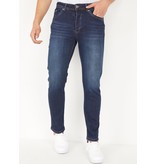 True Rise Regular Fit Pantalones Vaqueros Para Hombre - DP06 - Azul