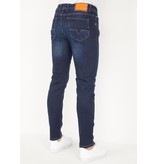 True Rise Pantalones Jeans Para Hombres Pitillos - DP09 - Azul