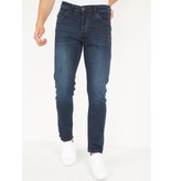True Rise Regular Fit Jeans Anchos Para Hombre - DP11 - Azul