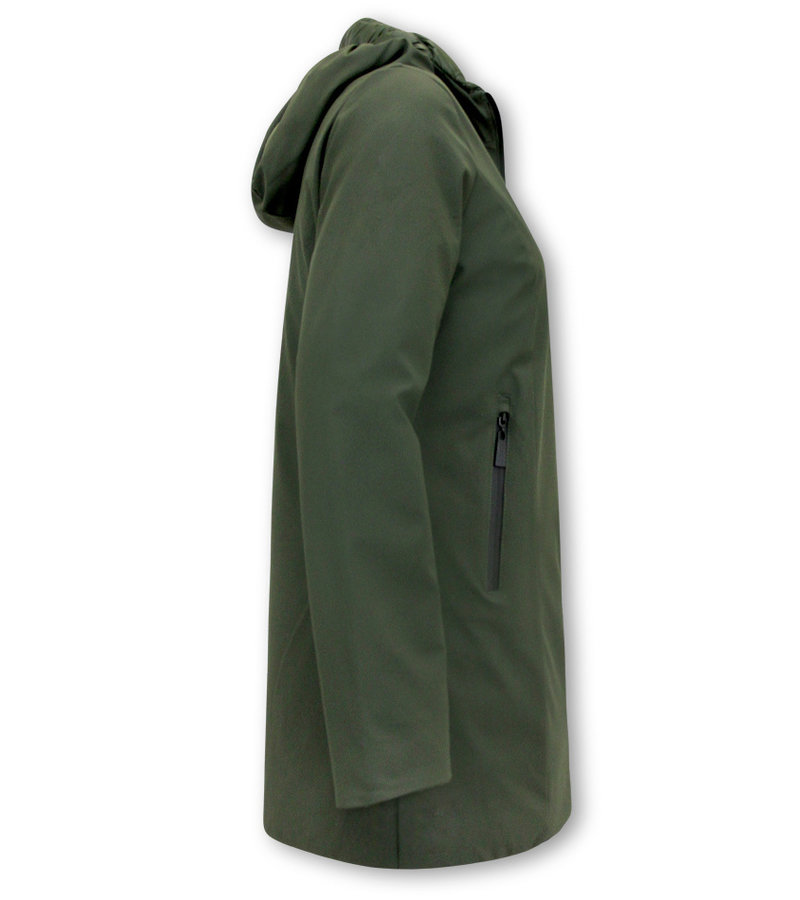 Gentile Bellini Reversibles Parkas Mujer Con Capucha - 2161-G - Verde