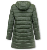 Gentile Bellini Reversibles Parkas Mujer Con Capucha - 2161-G - Verde