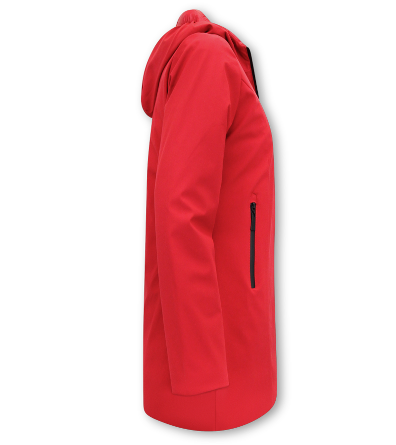 Gentile Bellini Reversibles Parkas Mujer Con Capucha - 2161-R - Rojo