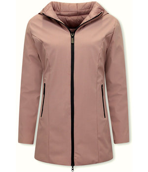 Gentile Bellini Reversibles Parkas Mujer Con Capucha - 2161-P - Rosa