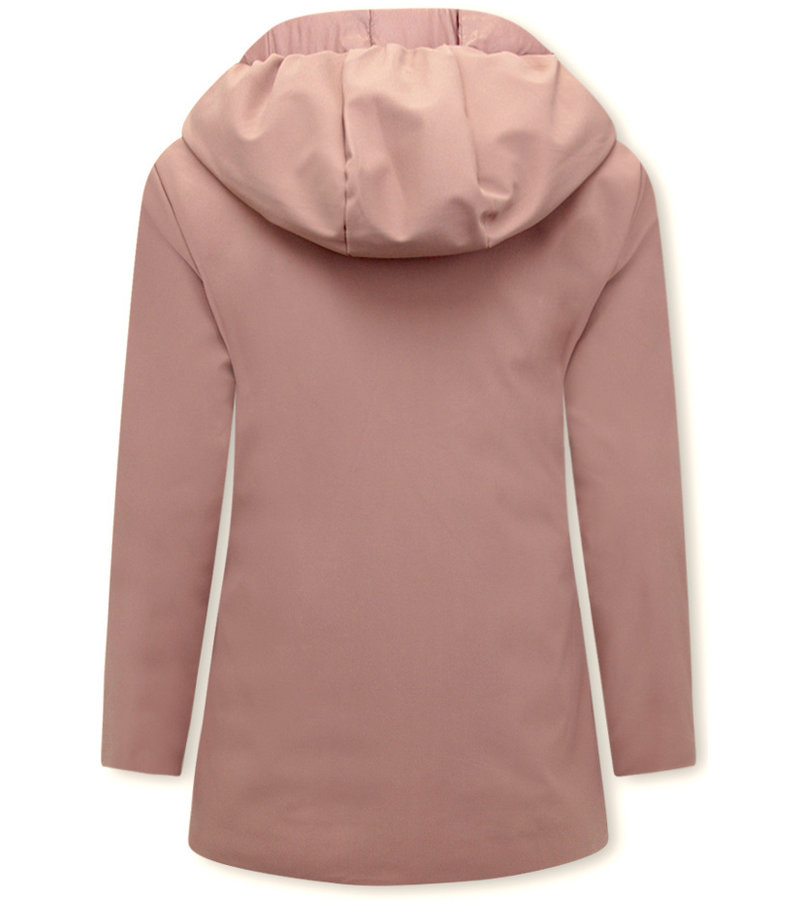 Gentile Bellini Reversibles Parkas Mujer Con Capucha - 2161-P - Rosa