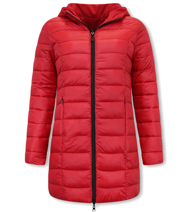 Gentile Bellini Parkas Reversibles Mujer Con Capucha - 2161-R - Rojo