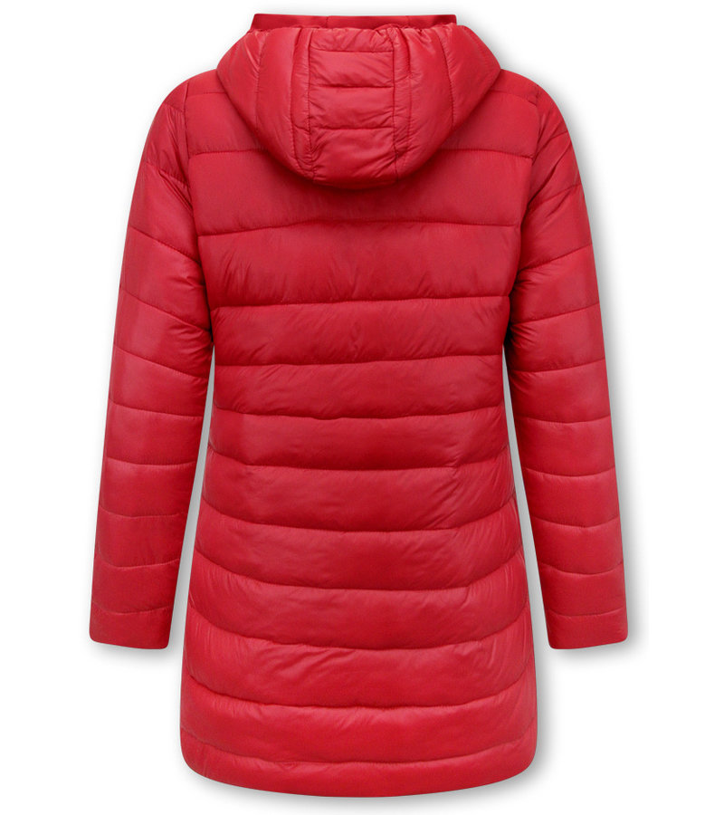 Gentile Bellini Parkas Reversibles Mujer Con Capucha - 2161-R - Rojo