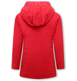 Gentile Bellini Parkas Reversibles Mujer Con Capucha - 2161-R - Rojo