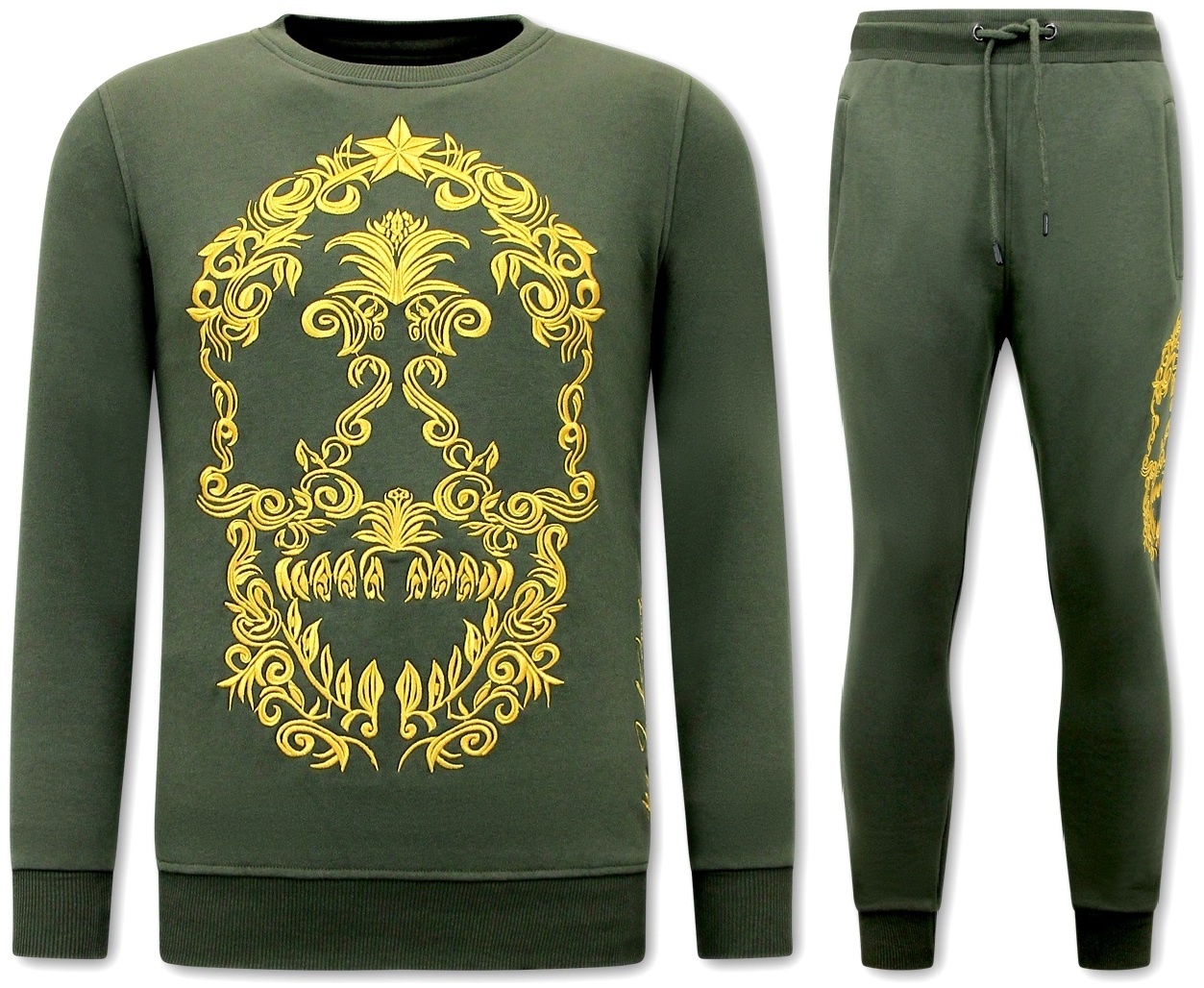 Chandal Hombre Baratos Online Skull Embroidery 