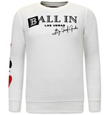 Local Fanatic Chandals Para Hombres Ballin Las Vegas - 11-6507W - Blanco