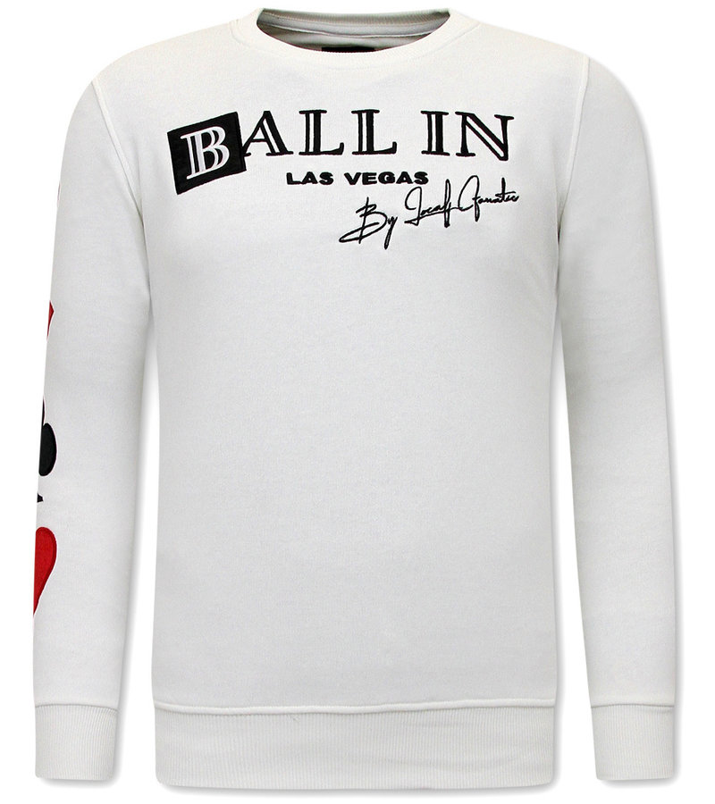 Local Fanatic Chandals Para Hombres Ballin Las Vegas - 11-6507W - Blanco