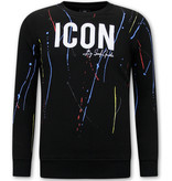 Local Fanatic ICON Painted Chandals Para Hombres - 11-6511R - Negro