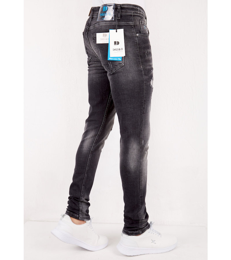 True Rise Vaqueros Elasticos Hombre - DC-007 - Negro