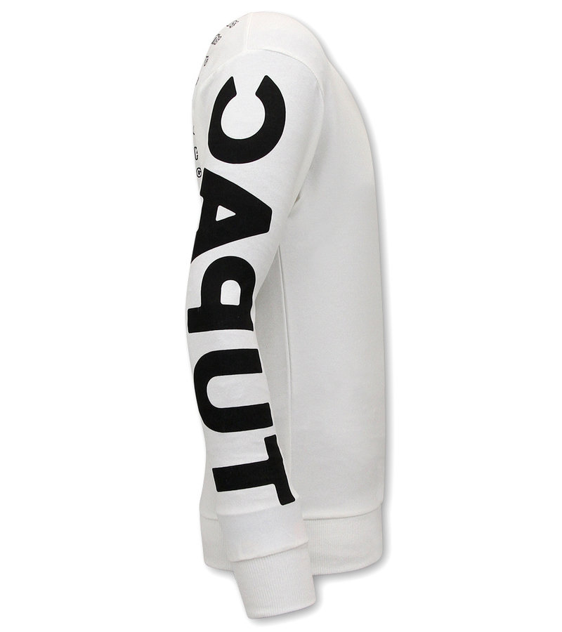 IKAO 2Pac Sudaderas De Marca - KS-87 - Blanco