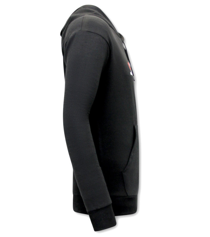 IKAO Squad Game Sudadera Con Capucha Extragrande - KS-108 - Negro