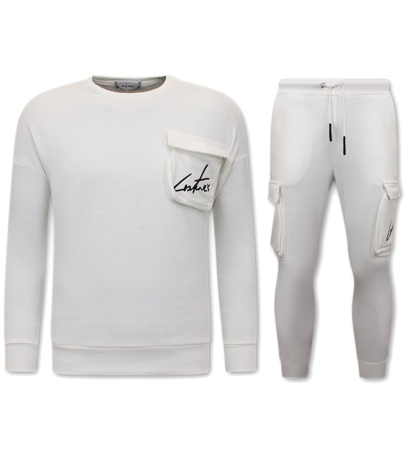 IKAO Chandal Completo Hombre - IK-273/274 -PAK - Blanco