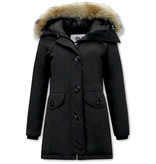 Matogla Parkas Mujer Con Piel - 8201 - Negro