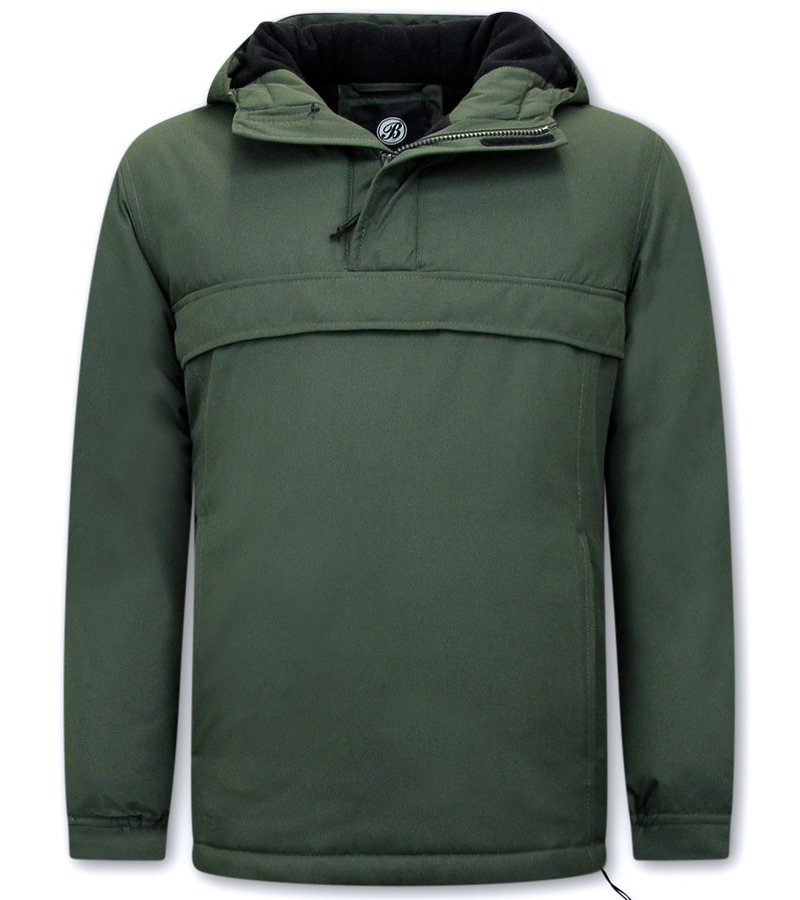 Beluomo Anorak Chaquetas De Hombre - 8592 - Verde