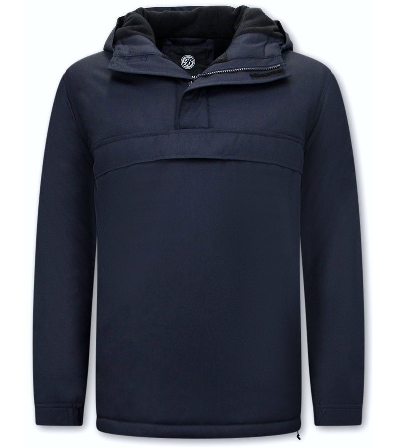 Beluomo Anorak Chaquetas De Hombre - 8592 - Azul