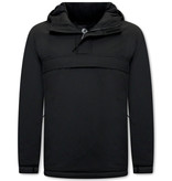 Beluomo Anorak Chaquetas De Hombre - 8592 - Negro