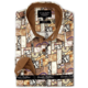 Camisas De Raso Para Hombre - 3107 - Marrón