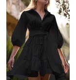 Msn-Collection Vestido de lujo en blanco - 2240 - Negro