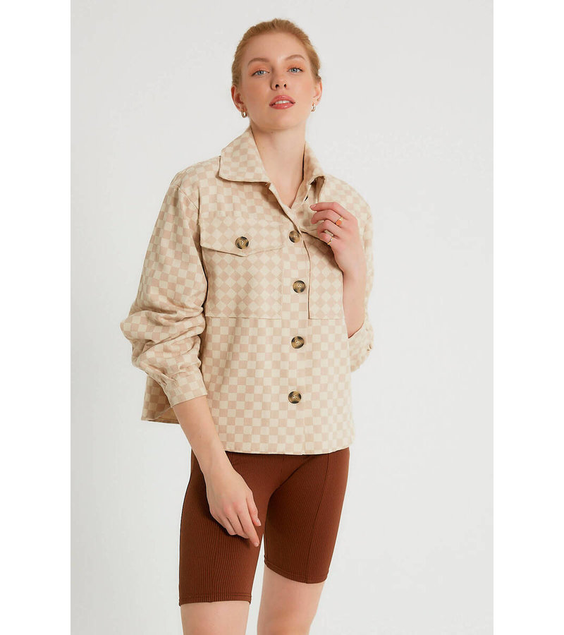 Robin-Collection Camisa Oversize Mujer - M34584 - Beige