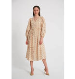 Robin-Collection Vestido de mujer bordado - M34891 - Camel