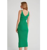 Robin-Collection Vestido Mujer Canalé Elástico - T93513 - Verde