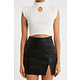 Top Elástico Rib Mujer - T93545 - Blanco