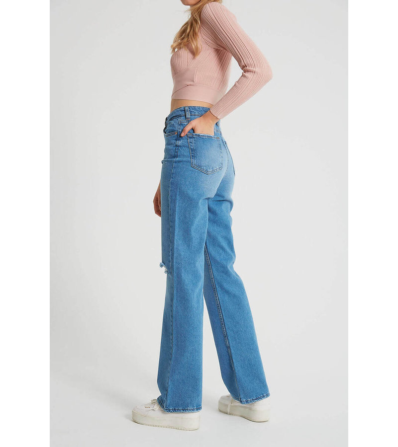 Robin-Collection Jeans Basic High Waist - D83578 - Azul