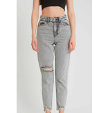 Robin-Collection Jeans Rotos Cintura Alta - D83615 - Gris