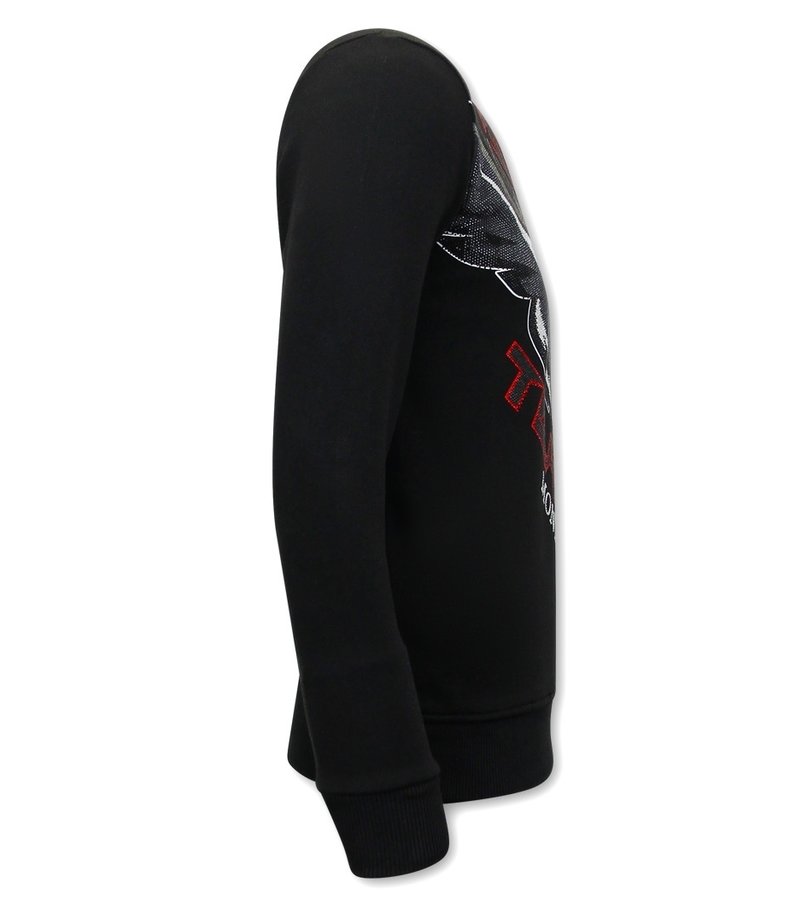 Tony Backer Sudaderas Rebajas Eagle Head - 3645 - Negro