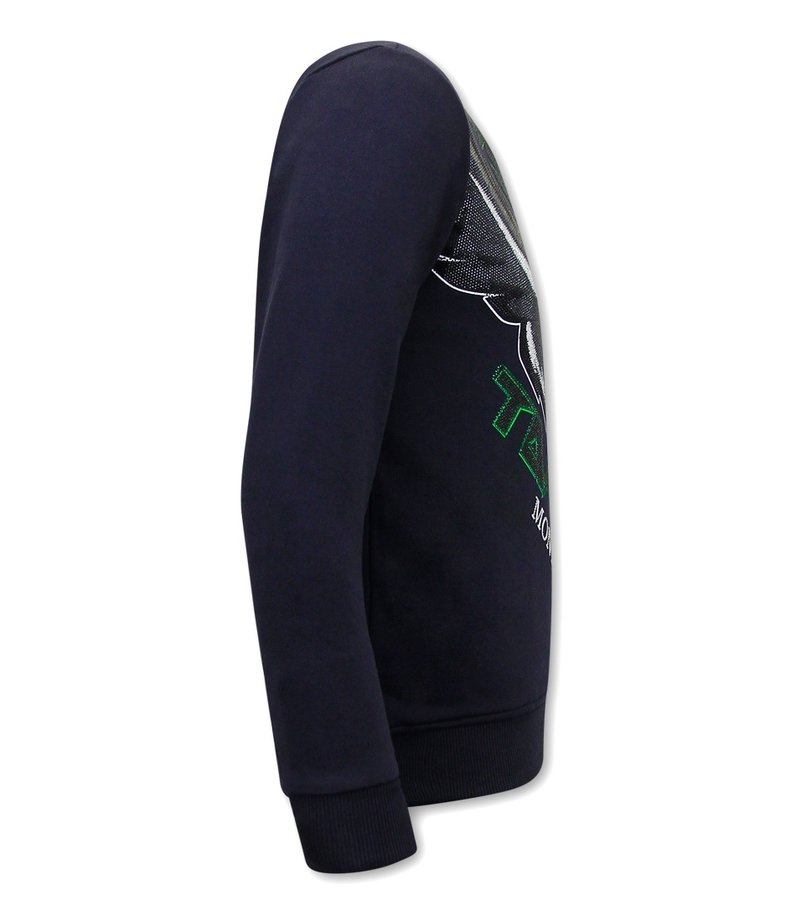 Tony Backer Sweater Hombre Eagle Head - 3645 - Azul