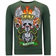 Sudaderas Para Hombre De Moda Skull Head - 3662 - Verde
