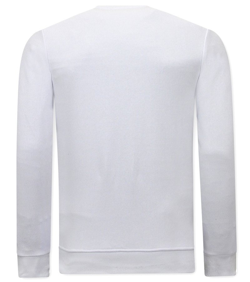 Tony Backer Sudaderas Hombre Uzi does it - 3673 - Blanco