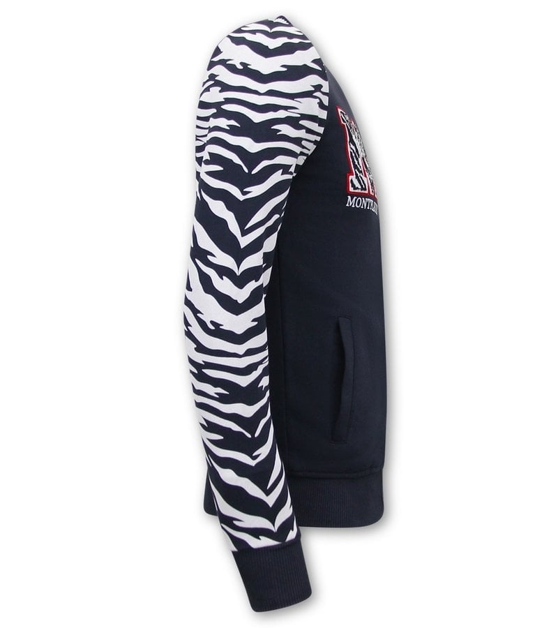 Tony Backer Sudaderas Deportivas Hombre Tiger Design - 3689 - Azul