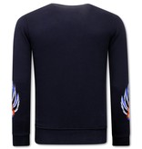 Tony Backer Sweater Hombre Tiger Couture - 3717 - Azul