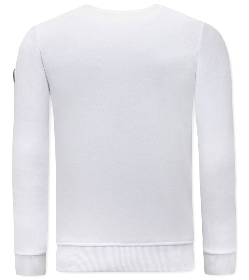 Tony Backer Sudaderas Hombre Baratas Gouden Leeuw - 3728 - Blanco