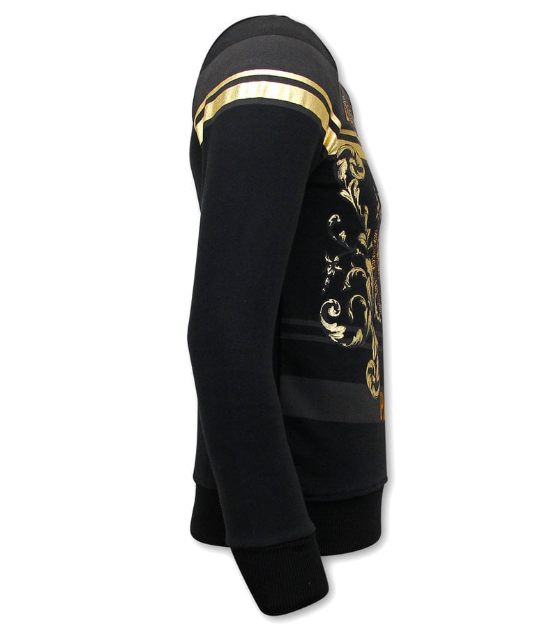 Tony Backer Sudaderas De Marca Leeuw Strass - 3767 - Negro