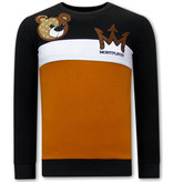 Tony Backer Chándal Hombres Teddy Bear Print - 3756 - Negro Tony Backer Chándal Hombres Teddy Bear Print - 3756 - Negro