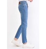 True Rise Jeans För Män Regular Fit - DP22-NW - Azul