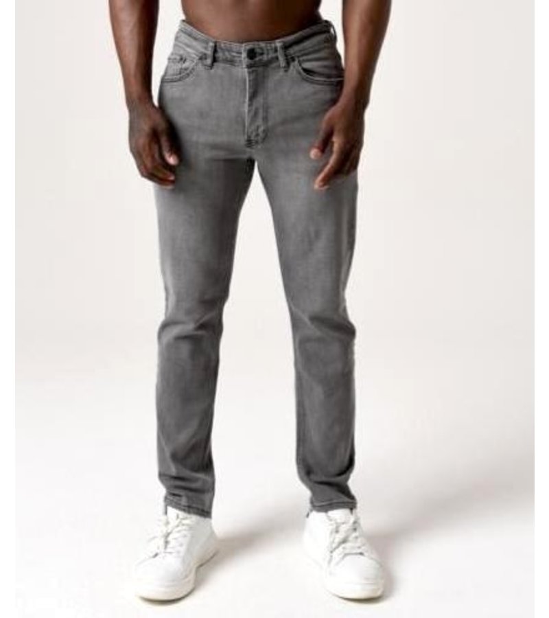 True Rise Jeans De Hombre Regular - DP24-NW - Gris