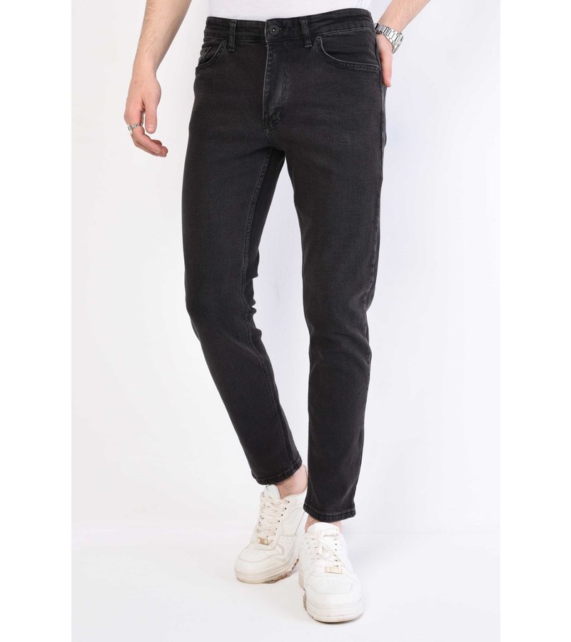 True Rise Jeans De Hombre Regular Fit - DP28-NW - Negro