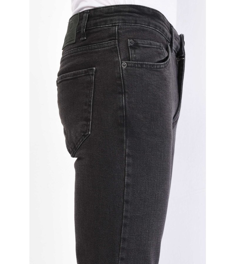 True Rise Jeans De Hombre Regular Fit - DP28-NW - Negro