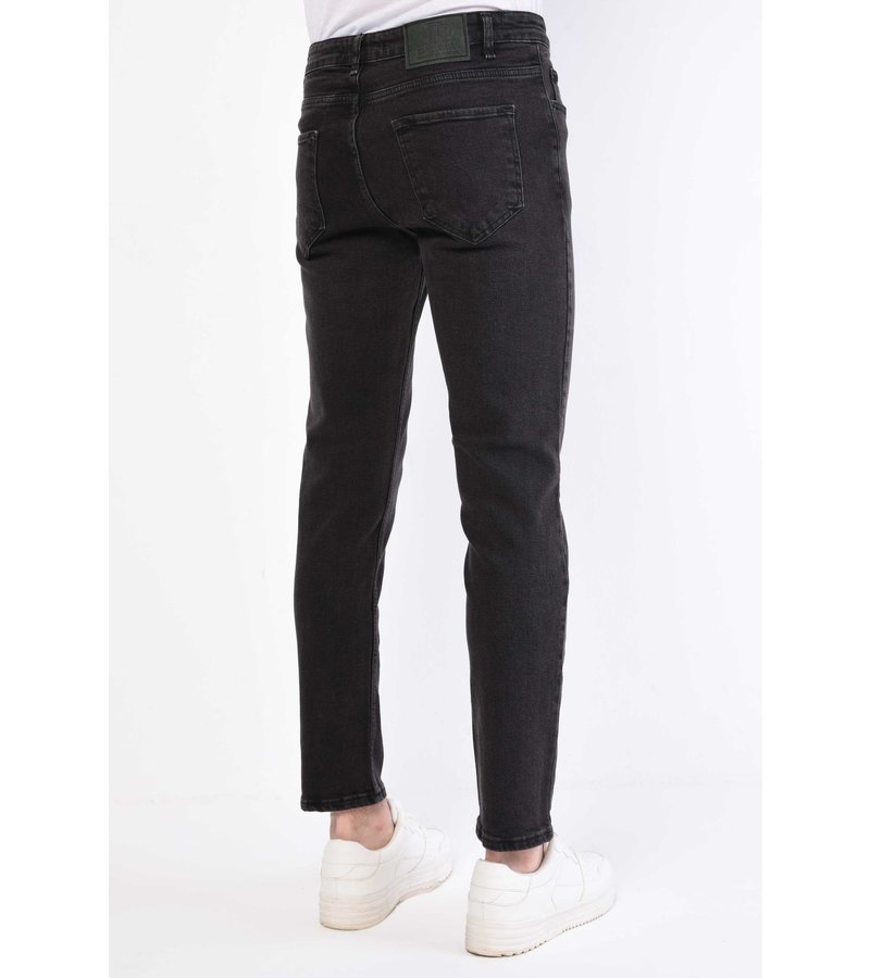 True Rise Jeans De Hombre Regular Fit - DP28-NW - Negro