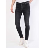 True Rise Pantalones Strech Regular Fit - DP29-NW - Negro