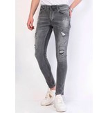 Local Fanatic Jeans Salpicaduras Pintura Slim Fit - 1064 - Gris