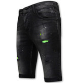 Local Fanatic Pantalones Cortos Skinny Hombre - 1029-SH - Negro