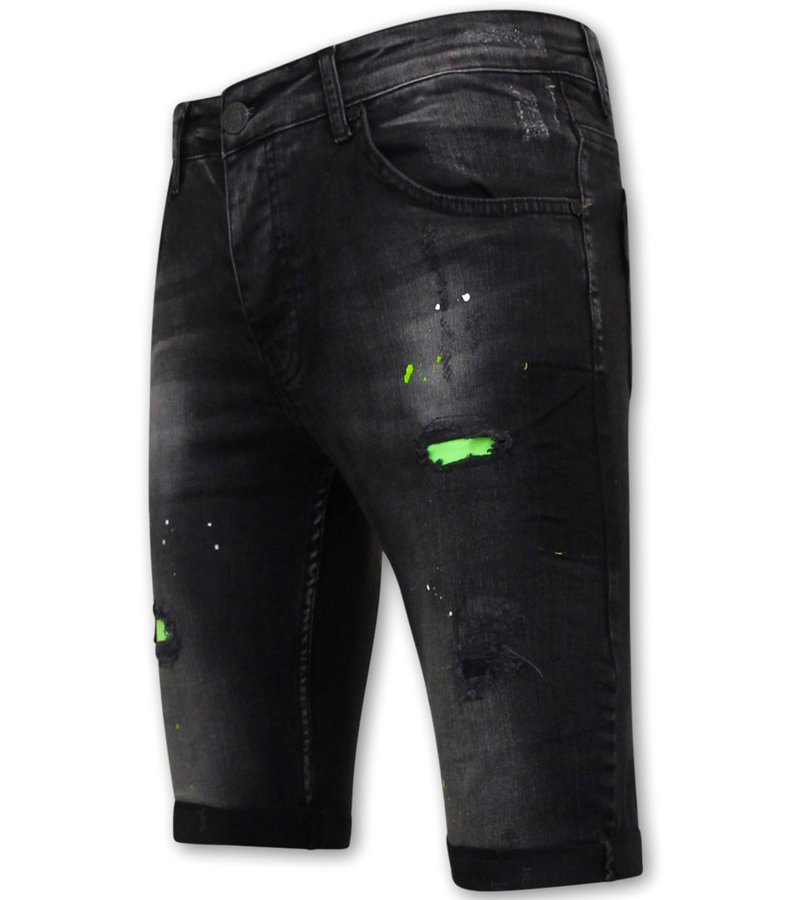 Local Fanatic Pantalones Cortos Skinny Hombre - 1029-SH - Negro