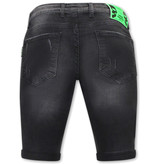 Local Fanatic Pantalones Cortos Skinny Hombre - 1029-SH - Negro